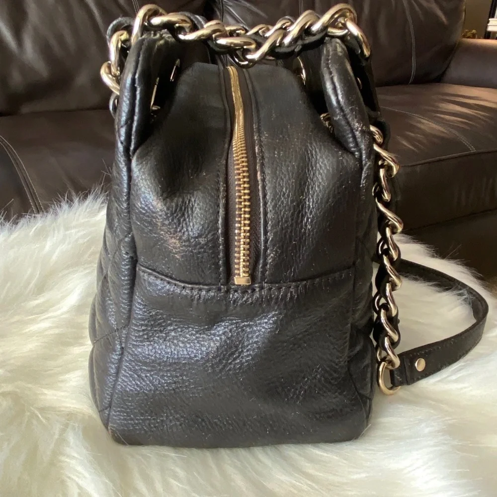 Kate Spade New York Gold Coast Elizabeth Black Leather Shoulder Bag - Picture 5 of 14